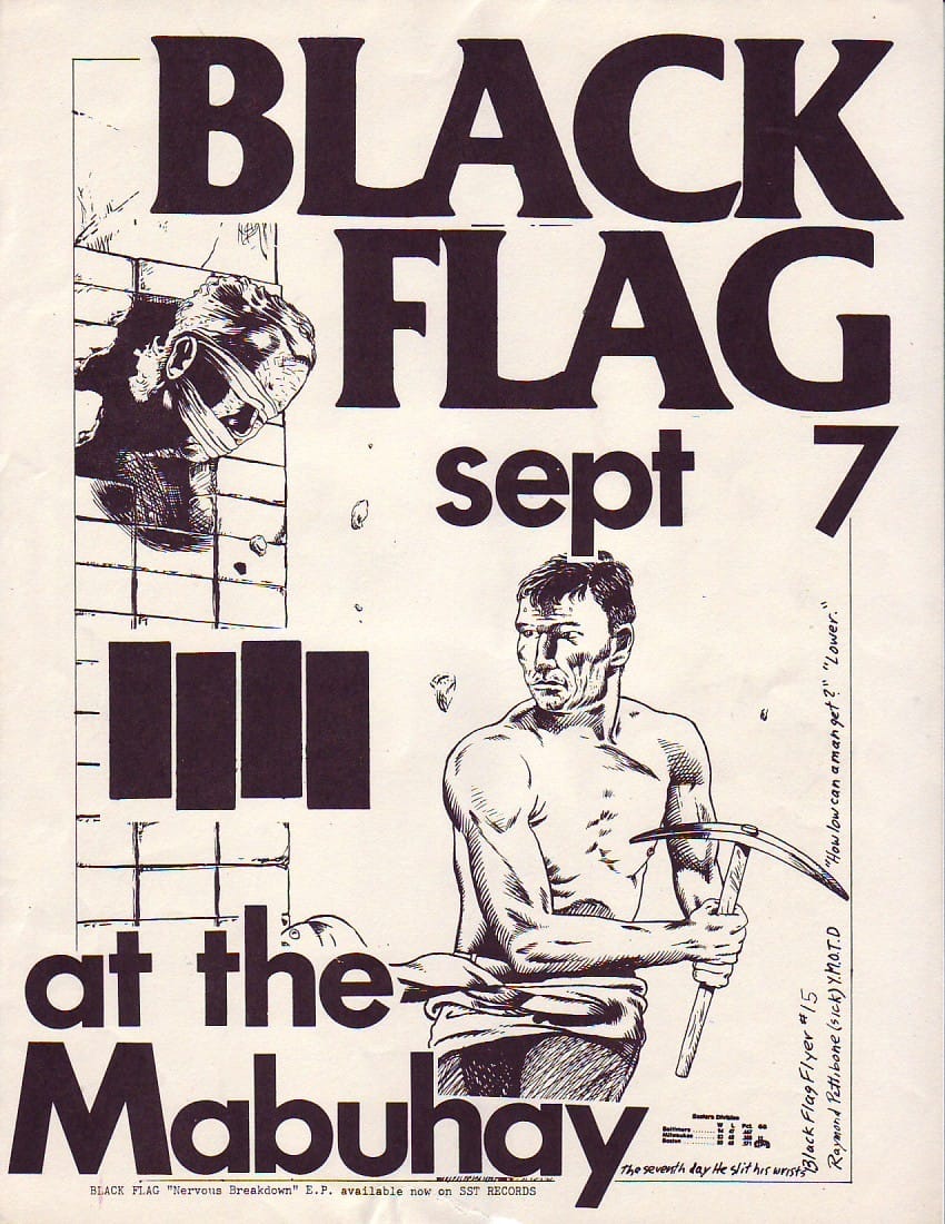 Raymond Pettibon e a estética única do Black Flag