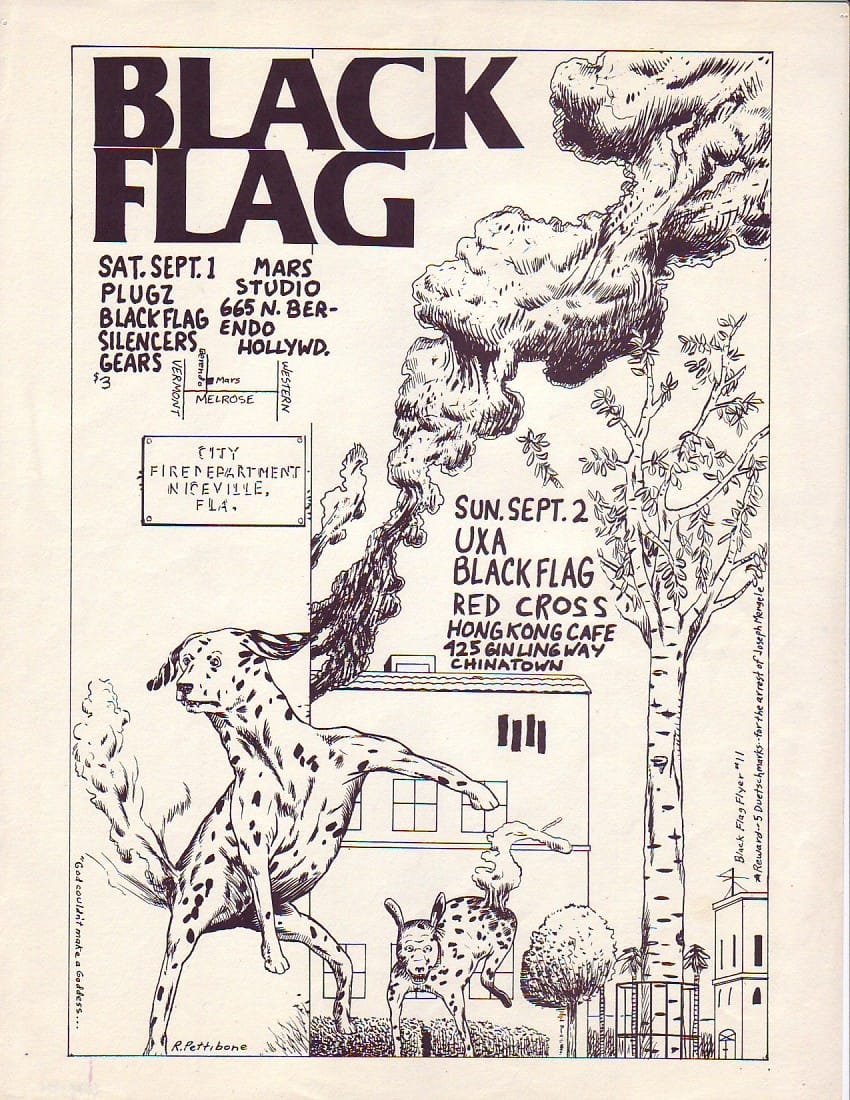 Raymond Pettibon e a estética única do Black Flag