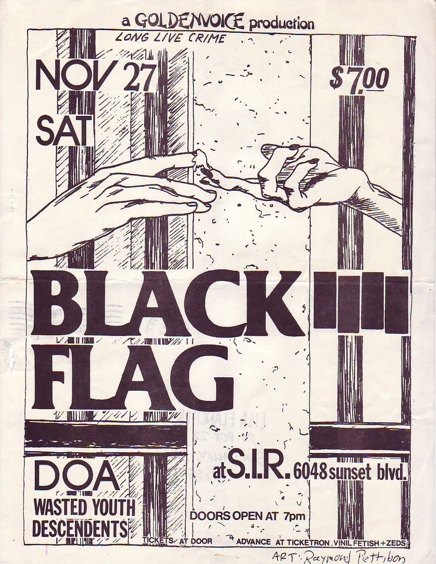 Raymond Pettibon e a estética única do Black Flag